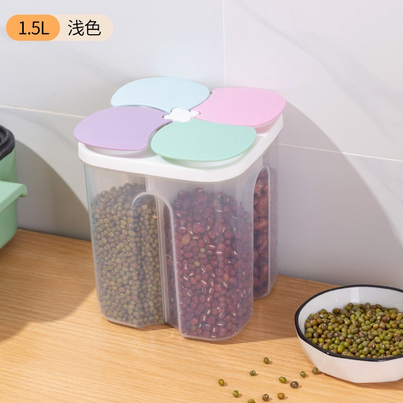 4 Grid Cereal Storage Container