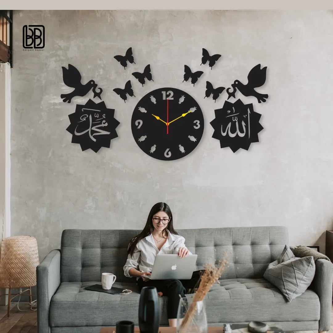 Walltrove Wooden Wall Clock