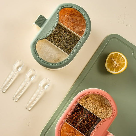3 Compartment Gesture Design Spice Box