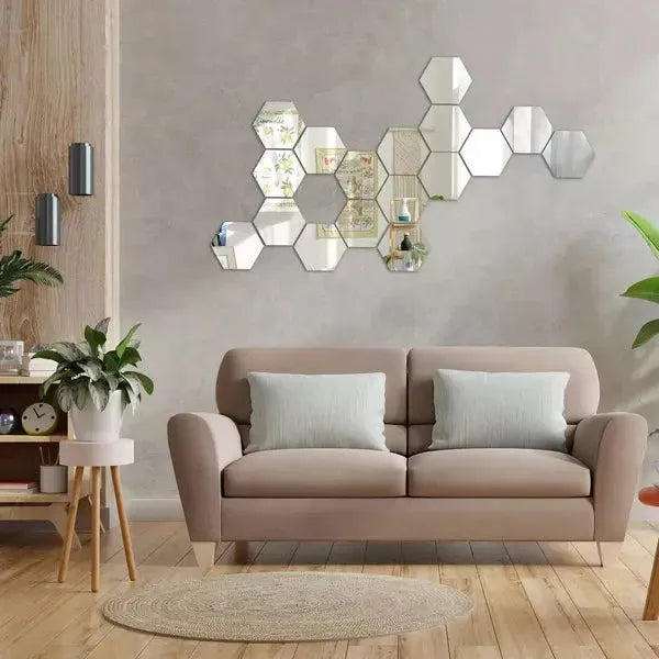 3D wall decor mirrors