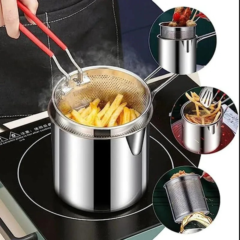Stainless Steel Deep Fryer Pot (1200ml)